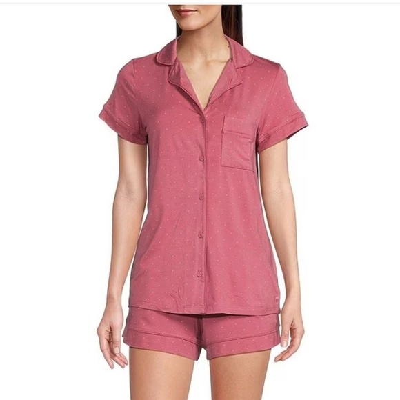 Tommy John Womens 2 Piece Pink Lounge Pajama Short Set Size XXL - Picture 3 of 8